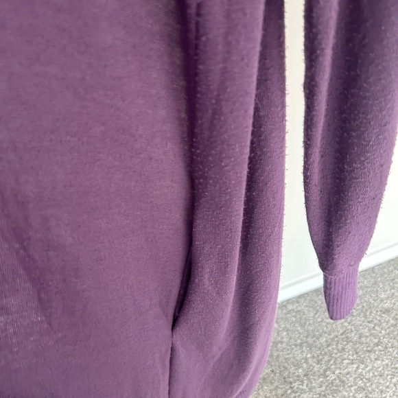 Zenana Outfitters Purple Button-Down Cardigan - Picture 5 of 6